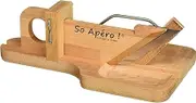 Bron Coucke Salami Slicer (Model #GS01) - Beech Wood Body, Stainless Steel Blade, Beige