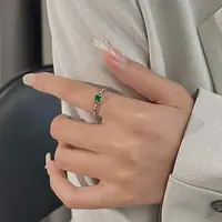在飛比找momo購物網優惠-【MoonDy】戒指 戒指女生 925純銀戒指 可調式戒指 