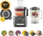 Multipro Compact Food Processor FDP31.360GY 1.2L Blender & Mixer Bowl 800W Grey