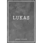 LUKAS WEEKLY PLANNER: CUSTOM NAME PERSONAL TO DO LIST ACADEMIC SCHEDULE LOGBOOK ORGANIZER APPOINTMENT STUDENT SCHOOL SUPPLIES TIME MANAGEMEN