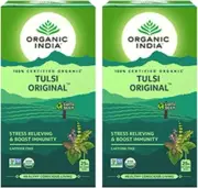 Pack of 2 - Organic India Tulsi Original - 25 Tea Bags Free Shipping
