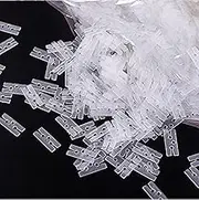 200pcs Plastic Balloon Clips Ties for Sealing, H Shape Bulk Balloon Ties clips Tool for Wedding Party Christmas Birthday Decoration