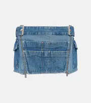 [Dion Lee] Dion Lee Toolbelt denim miniskirt AU 14 blue