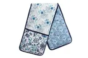 Exotic Print Double Oven Mitt - Bold Cotton Kitchen Glove, 20x80cm