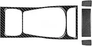 ATATNK Compatible for Porsche Cayenne S GTS Turbo 03-10 Carbon Fiber Car Interior Decoration Gear Surrounds Ashtray Panel Trim Sticker Accessoire(Black,RHD)