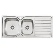 OLIVERI 1 3/4 DBL BOWL SINK LH EE11