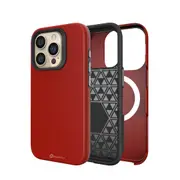 iPhone 15 Pro Max Rugged Shockproof Case Cover - Best Quality, Flexible & Strong, Lightweight, Heavy-Duty Protection, Durable, MagSafe Compatible - Red