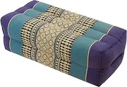 Zafuko Yoga, Meditation, Kundalini and Pilates Cushion (Zafu) Block, Bolster, Floor Pillow, Prop 100% Organic Kapok Fiber Filling - Small Block