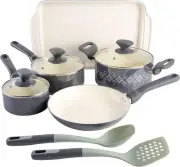 10-Piece Healthy Non-Stick Ceramic Cookware Set - Grey (87071.10R)
