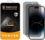 Supershieldz (2 Pack) (Privacy) Anti Spy Screen Protector Designed for iPhone 14 Pro (6.1 inch), Tempered Glass, Anti Scratch, Bubble Free