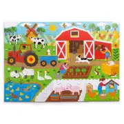 Bigjigs Toys Children's Wooden Farm Floor Jigsaw Puzzle (48 Piece)