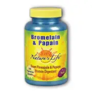 Bromelain & Papain 250/250 mg 100 vcaps By Nature's Life