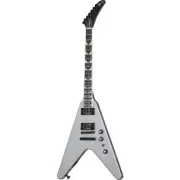 Gibson Dave Mustaine Signature Flying V EXP Electric Guitar Silver Metallic w/ H