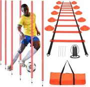 Agility Training Poles Equipment Soccer Training Equipment Includes 6 Agility...