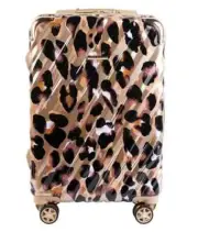Marcy McKenna Hard Side 22" Spinner Hamptons Collection -Modern Leopard, New