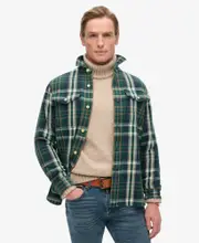 Merchant Heavy Checked Shirt | Merchant Check Green