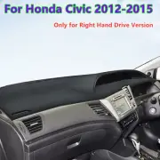 RHD Leather Car Dashboard Cover Dash Protector Pad Mat For Honda Civic 2012-2015 (for: Honda)