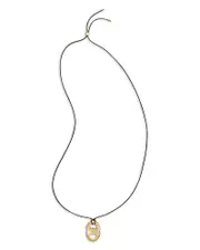Tory Burch Gemini Link Adjustable Cord Pendant Necklace, 44