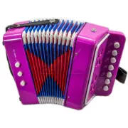 Kid Accordion Pattern 7 Button 2 Bass Kid Music Instrument Education Toy Gift
