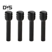 4Pcs Aluminum Alloy Car Door Latch Anti-deformed Car Door Lock Knobs Automotive Inner Door Lock Pull Pins Interior black