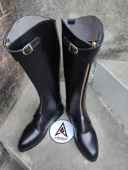Polo Riding Zipper Boot Front Zipp With Buckle. Polo Boot, Polo Riding Long Boot
