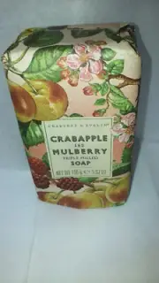 crabtree evelyn crabapple and mulberry triple milled soap 5.57 oz new