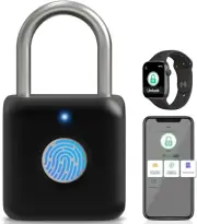 Fingerprint Padlock Pothunder Smart Padlock Locker Lock Combination Lock