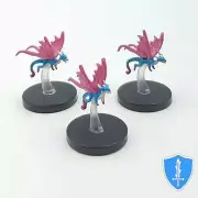 Fey Dragon x3 - Kingmaker #01 Pathfinder Battles D&D Faerie Dragon Miniature
