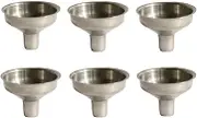 Stainless Steel Kitchen Funnel, Mini Funnel for Essential Oil Bottles/Flasks/DIY Lipbalms/Spices Liquids- Pack of 6
