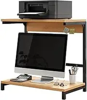 Printer Stand Printer Holder Printer Shelf 2-Tier Printer Rack Desk Organizer Printer Stand Steel Frame MDF Board Desktop Storage Rack Printer Rack Printer Shelves (Size : 60 * 30 * 55cm)