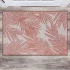 Contemporary Distressed Leaves Textured Flat Weave Easy Cleaning Outdoor Rugs fo
