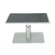 MONRISE-BLK Monitor Riser Metal Laptop Stand Adjustable Riser Silver with Bla...