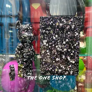 TheOneShop BE@RBRICK ANEVER 乾燥花 碎花 黑色 庫柏力克熊 400% 100%