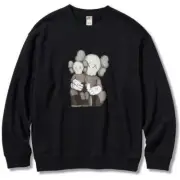 Uniqlo UT x Kaws Black Unisex Mens Casual Sweatshirt Brand New