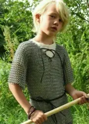 New style Aluminum Chainmail Shirt 10-15 yrs child Medieval Chain Mail Armor