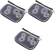 Mobestech 3pcs Hard Drive Storage Box Sturdy HDD Case for Laptop Carrying Case Accessory Slots