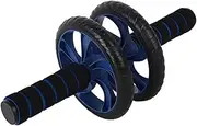 JUMPLAWN Dual Wheel Abdominal Wheel Fitness Equipment Non Slip Handles Portable Ab er for Abdominal Exercise Green for and Muscle Building