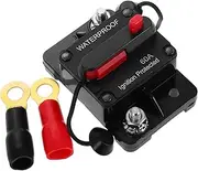 ETHZZLE 60a Manual Reset Circuit Breaker for Car Audio Marine Rv Yacht Boat Solar System 12v-48v Dc Waterproof