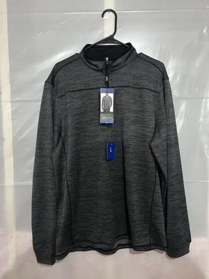 Pebble Beach 1/4 Zip Dry-Luxe Performance Pullover Men's Size L Gray NWT