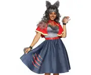 Womens Teens Wolf Dress Costume