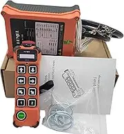 12V 24V 36V Wireless Crane Remote Control Industrial Hoist Overhead Bridge Crane Controller 8 Channel Button Transmitter and 12-65V Receiver