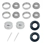 (2-Sets) 25Mm Axles Trailer Wheel Hub Kit,30205 Bearings,Tc30X52X10Mm Seal,Od 5