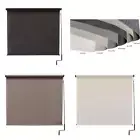 Outdoor Roller Shade Cordless UV Block Patio Blind Sun Heat Protection