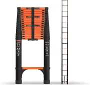 20.3FT Telescoping Ladder, Portable Extension Folding Ladder, Multi-Purpose Comp