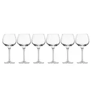 6pc Krosno Harmony Collection 570ml Red Wine Glass Barware/Bar Drinking Glasses