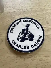 Vintage Estacion Cientifica Charles Darwin Sew On Patch