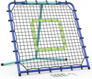 Baseball Rebounder Net 3' X 3', Bounce Back Net Fielding Trainer,With 5 Adjustab