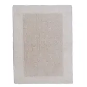 Knightsbridge Bella Napoli 220 GSF Reversible Bath Rug 24 x 40 - Ivory