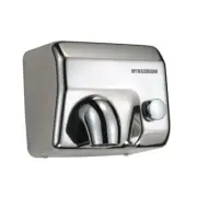 Mywashroom Hand Dryer Conventional Push Start Satin Polished Stainless Steel ...
