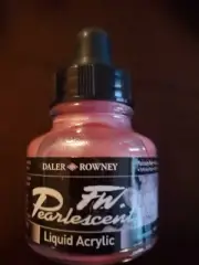 Daler-Rowney FW PEARLESCENT LIQUID Acrylic ROSE PLATINUM PINK FREE SHIPPING